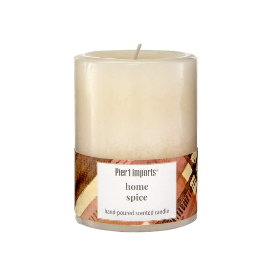 Pier-1-Home-Spice-3x4-Mottled-Pillar-Candle-Pillar-Candles