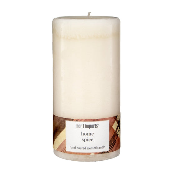 Pier-1-Home-Spice-3x6-Mottled-Pillar-Candle-Pillar-Candles