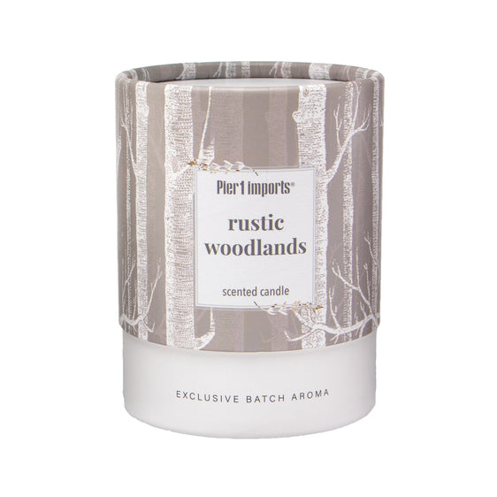 Pier 1 Rustic Woodlands 8oz Boxed Soy Candle - Pier 1