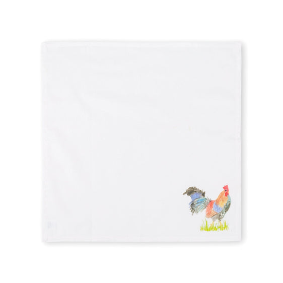 Pier 1 Set of 4 Rooster Napkins - Pier 1