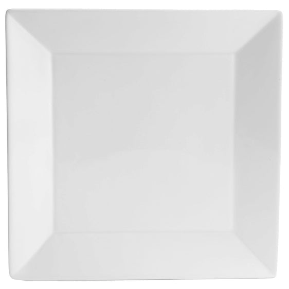 Pier 1 Luminous Porcelain Square White Salad Plates, Set of 4