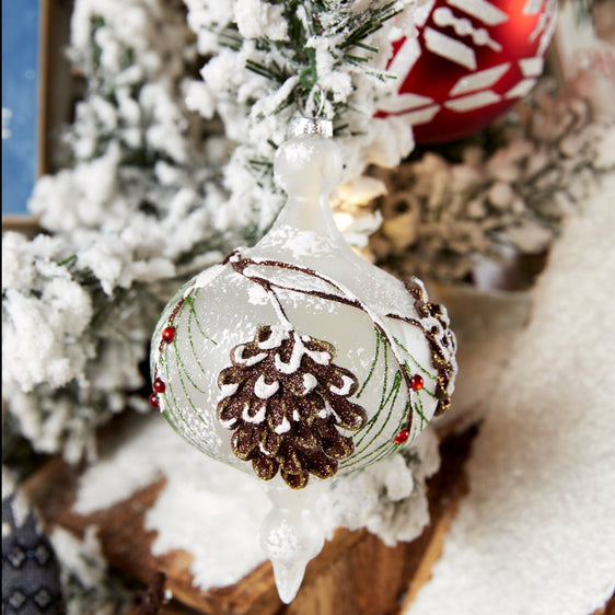 Glass-Pinecone-Onion-Ornament,-Set-of-12-Ornaments