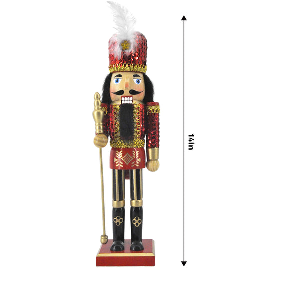 14" Sequin Soldier Nutcracker