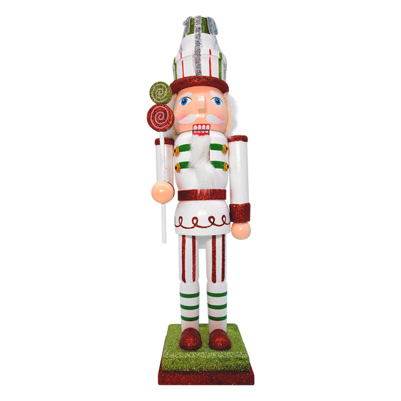 14" Candy Cane Christmas Nutcracker