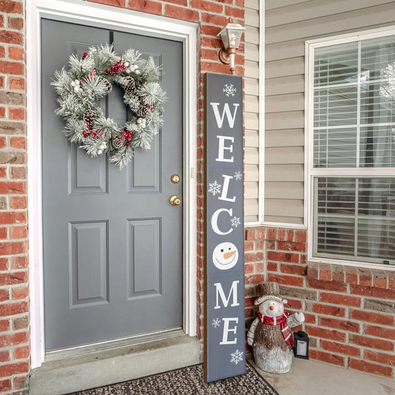 Gray-Snowman-Christmas-Welcome-Wood-Porch-Sign-Christmas-Decor